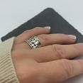 thumbnail image 5 of SS DESIGNS Silver Chunky Boho Thick Adjustable Stacking Statement Thumb Ring, 5 of 7