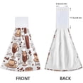 thumbnail image 4 of SKYSONIC 2 PCS Absorbent Hand Towels, Cups of Coffee Bathroom Hand Towels with Hanging Loop, Hanging Kitchen Hand Towels, Quick Dry Microfiber Hand Towels Hand Bath Towel, 12"x17", 4 of 6