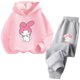 thumbnail image 3 of Sudadera con capucha y estampado de dibujos animados de Sanrio Melody para niñas, primavera y otoño de 2024, 3 of 5