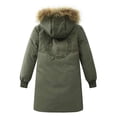 thumbnail image 2 of Baby Sweater Coat Kids Girls' Boys' Hooded Down Winter Warm Jackets Puffers Outerwear New Fall Jackets Winter Outerwear Green-2 150, 2 of 8