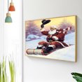 thumbnail image 3 of Cuadros Decorativos Santa Claus 50x40cm Pintura al óleo por números Imagen Pintura de bricolaje (M528) Tmvgtek embutido en tela, 3 of 9