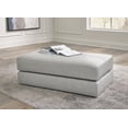 thumbnail image 2 of Signature Design by Ashley Amiata Modern Oversized Accent Ottoman, Light Gray, 2 of 4