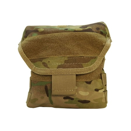 - Molle Tactical Drop Leg Dump Pouch SWAT Thigh Leg Rig Mag Dump Holster-MULTICAM