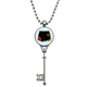 thumbnail image 1 of Black Beach Pant ilustración patron Colgante Collar Vintage Llavero Plata Joyas Unbranded M, 1 of 3
