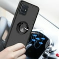 thumbnail image 4 of For Motorola Moto G9 Play / Moto E7 Plus Impact Metal Ring Holder Stand Magnetic Car Mount Protective Hybrid Case Cover Black, 4 of 5