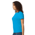 thumbnail image 4 of Gildan Short Sleeve T-Shirt, Women's Softstyle Sapphire Cotton Tee, Semi Fit Casual Wear, Sizes S-2XL, 4 of 5