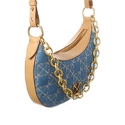 Off-White™ Hemisphere Denim & Leather Shoulder Bag, Blue