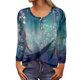 thumbnail image 1 of MHFRRA Camiseta de Manga Larga con Cuello Redondo y Estampado Floral para Mujer, Estilo Informal y Elegante. Marina de Guerra, 1 of 4