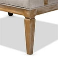 thumbnail image 5 of Baxton Studio Agnes French Provincial Beige Linen Fabric Upholstered and White-Washed Oak Wood Sofa, 5 of 10