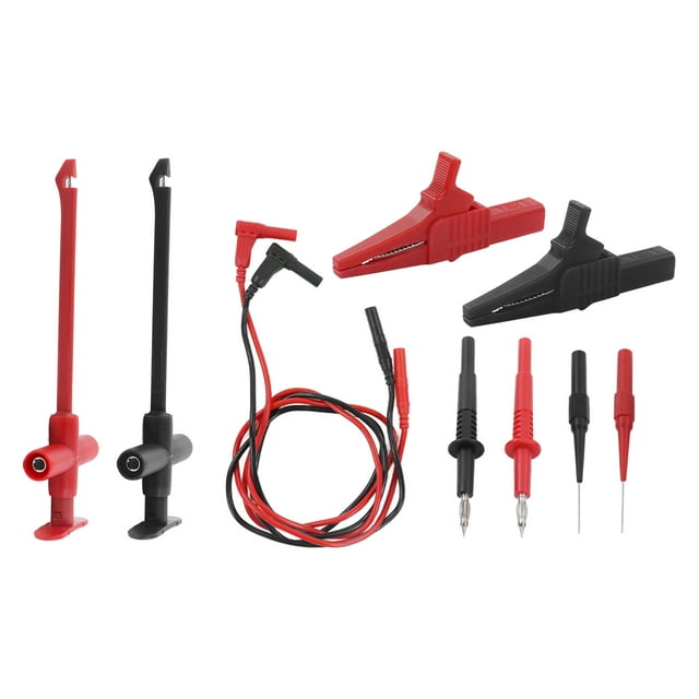 Digital Multi Meter Test Probes, Multimeter Test Leads Kit Solid Contact Safe Banana Plug JT8001-1 For Automotive