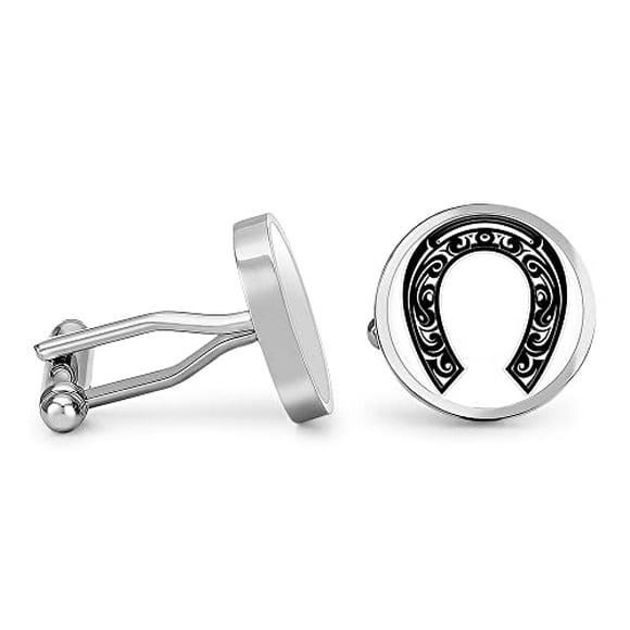 Horseshoe Cufflinks Equestrian Horse Cuff Links