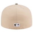 thumbnail image 4 of Men's New Era Light Beige/Olive Pittsburgh Pirates Two-Tone Color Pack A-Frame 59FIFTY Fitted Hat, 4 of 5