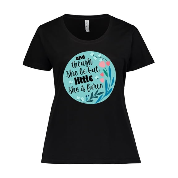 Inktastic Shakespeare She Is Fierce Quote Women's Plus Size T-Shirt