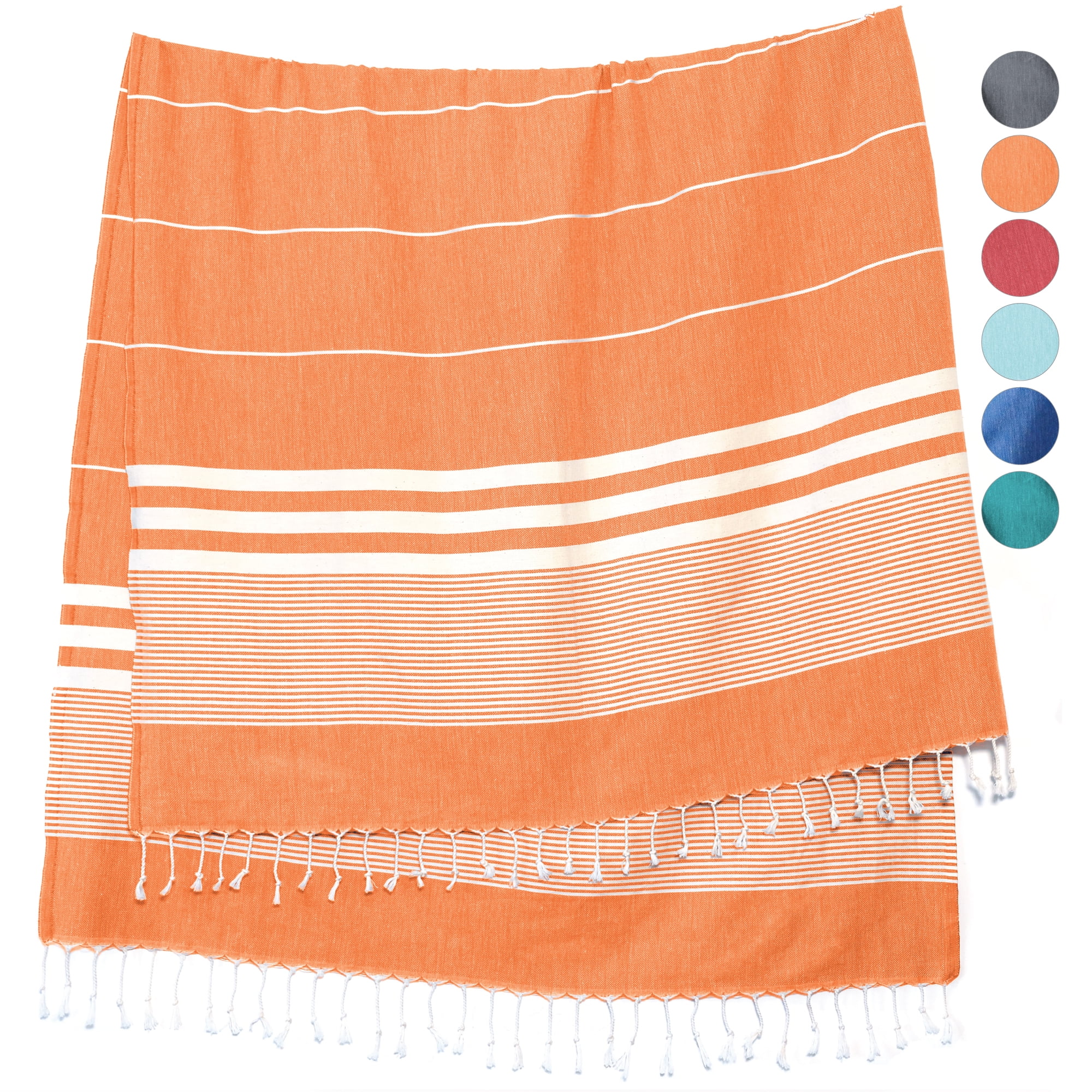 Turkish Beach Towel by SunSpun Linens Beach Towels 39x71in Cotton