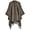 Khaki, variant on ZhangBaoLin Women Shawl Wrap Cardigan Poncho Cape Open Front Long Sweater Coat Winter Thick Tassels Blanket
