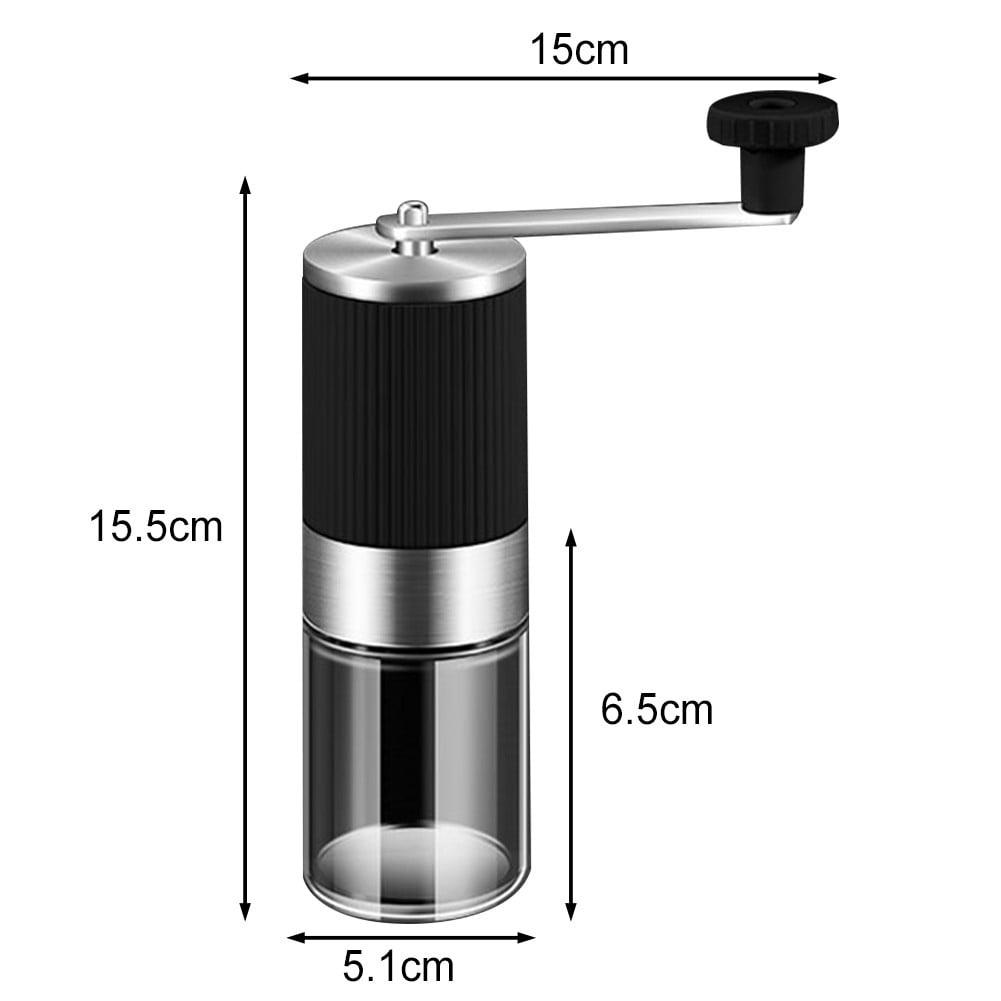 Stainless Steel Manual Coffee Grinder, Adjustable for Espresso,Drip Coffee