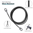 thumbnail image 2 of Gym Cable, Fitness Steel Wire Rope Diy Lat Home Gym Pulley Cable Machine Strength Training Cable TW,3m, 2 of 5
