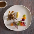 thumbnail image 3 of Vago 11.5" x 10.5" Organic Warm White Porcelain Plate (Set of 2), 3 of 4