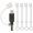 USB-C (5) - Clear, variant on General HDMI Caps for Cables and Cords, Dust and Oxidation Protection, Portable Travel Projector Adapter Cover, Black, 5-Pack