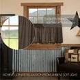 thumbnail image 3 of VHC Brands Kettle Grove, Plaid L24xW36, Tier Scalloped Set of 2, Black, 3 of 5