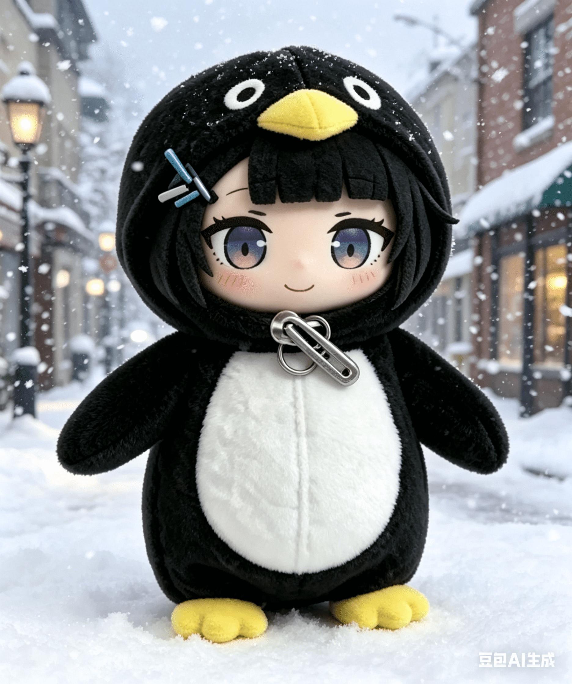 Gugu Gaga Penguin Plush Meme Stuffed Animal Doll Cute Kawaii Anime Penguin Toy for Fans Soft Collectible Gift for Birthday Party Desk Decor A