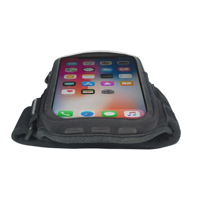 Armpocket X Sweat/Weather Proof Phone Armband, Black, Medium Strap
