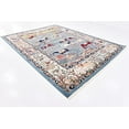 thumbnail image 2 of Unique Loom Tapis Texturé Narenj Scène de Chasse 10' x 13' Rectangle Bleu/tan, 2 of 2