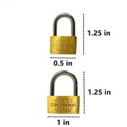 4 Pcs Small Metal Padlock 20mm-25mm Mini Brass Lock With Different Keys