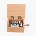 thumbnail image 3 of Diy Hand-Cranked Music Box Wooden Box with Hole Puncher And Paper Tapes, 3 of 8