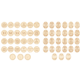 thumbnail image 1 of 27 Piezas Pascua Tokens Diy Monedas (huevo), 1 of 6