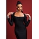 thumbnail image 3 of Vestido midi Bellabarnetten Niaca Rhinestones Vage, 3 of 6