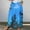 Blue, variant on WXLWZYWL Womens Halloween Dress Plus Size Halloween Candy Corn Cones Women Printed Elastic Waistband Pleated Pocket Skirt with Mid Calf Skirt