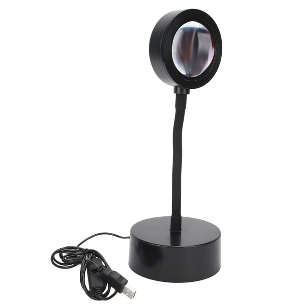 Proyector de luz LED USB, lámpara de proyección, luz de proyector LED de 180 grados, rotación ajustable, lámpara de proyección, funcionalidad versátil