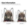 thumbnail image 2 of Saiise Butterfly Cow With Flowers Pattern Sports Drawstring Backpack - String Swim Gym Bag with Wet Proof Pocket for Women&Men-Small, 2 of 6