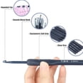 thumbnail image 3 of Crochet Hooks Set, Aluminum Easy To Hold Beginners Crochet Hooks Easy Identification Lightweight  for Home Use, 3 of 7