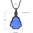 thumbnail image 2 of Buddha Cremation Jewelry Laughing Buddha Urn Necklace for Ashes Mini Keepsake Good Luck Urn Pendant, 2 of 7