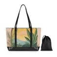 thumbnail image 7 of FORMRS Canvas Laptop Tote Bag for Women with 15.6" Computer Compartments Shoulder Handbag, Boho Plants, 7 of 7
