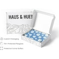 thumbnail image 4 of HAUS AND HUES Daisy Wall Art - Blue Wall Art Flower Pictures Wall Decor, Blue Floral Wall Daisy Flower Painting, Flower Art Blue Wall Decor for Living Room Daisy Decor (16x20, Framed Beige), 4 of 6