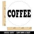 thumbnail image 2 of Coffee Fun Text Self-Inking Rubber Stamp Ink Stamper - Black Ink - Small 3/4 Inch, 2 of 7