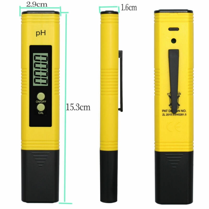 PH Meter LCD Digital Electric Tester Pen Hydroponics Test Kit Aquarium FR K0E8 