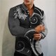 thumbnail image 1 of Camisas con estampado floral en 3D, camisas hawaianas de manga larga a la moda para hombre, blusas de playa de verano, ropa para hombre, cuello vuelto, 1 of 6