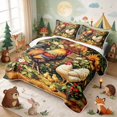 thumbnail image 3 of Erosebridal Rooster Quilt Full for Boys Girls, Sunflower Garden Full Bedspread Sets, 3pcs 1 Coverlet and 2 Pillowcases, 3 of 7