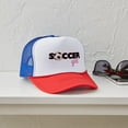 thumbnail image 4 of CafePress - Soccer Girl - Adjustable Unisex Printed Trucker Hat with Mesh Back, 4 of 10