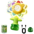 thumbnail image 1 of Dancing Sunflower Bubble Machine Sunflower Shaped Portable Electric Bubble Blower with LED Lights for Outdoor Fun Yellow 1 Pc, 1 of 6
