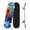 Color4, variant on Complete Skateboards for Beginners,7 Layer Canadian Maple Double Kick Deck,31''Pro Cruiser Abstract Skate Board