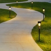 Solar Pathway Lights Outdoor 6 Pack, Landscape Path Lights for Walkway, Warm White