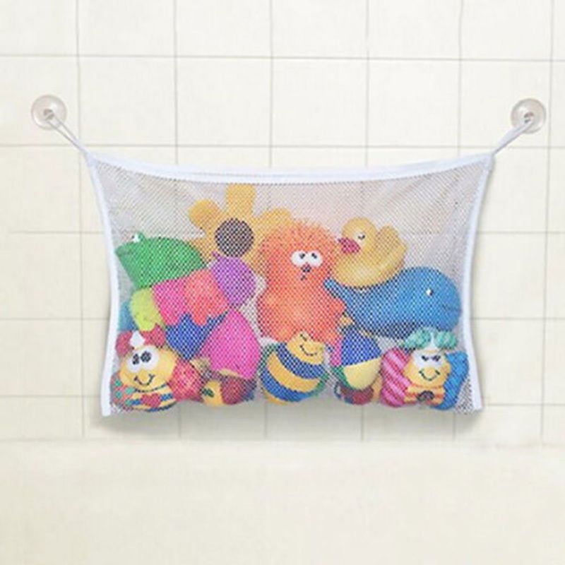 Baby Bath Toy Tidy Storage Suction Cup Bag Mesh Bathroom Organiser Net LE 