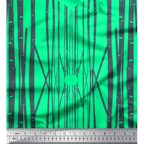 Soimoi Cotton Duck Fabric Curve Diamond Geometric Print Fabric by the Yard 42 Inch Wide