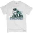 thumbnail image 1 of Papasaurus - playera para hombre con diseño de dinosaurio T-Rex para el Día del Padre, 1 of 6