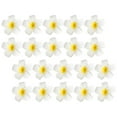 thumbnail image 4 of WHAMVOX 20Pcs White Plumeria Flower Hair Clips for Wedding and Beach Style Decoration, EVA Iron Material, 4 of 8